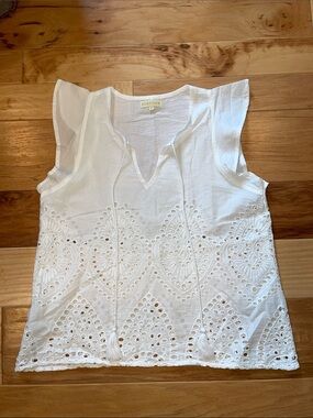 RUBYYAYA white eye-lit tassel top